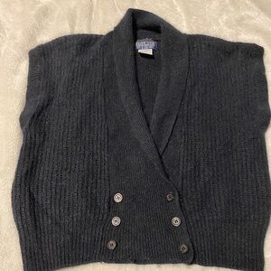 Vintage Bay Club double breasted knitted vest